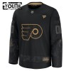 Barn Ishockey Philadelphia Flyers tröja med eget tryck Fanatics Military Appreciation Practice 2024-25 Svart